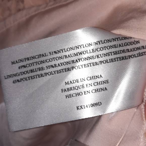 KEEPSAKE Lace Cutout Minidress Pink Nude Eyelash Lace Ballet Coquette Rose L 10 - Picture 11 of 12